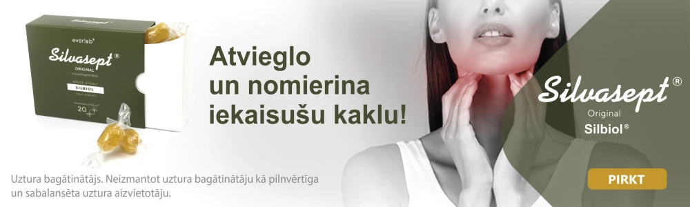 Kā tikt galā ar vīrusa izraisītu nepatīkamo sajūtu, sāpēm kaklā ar Silvasept original