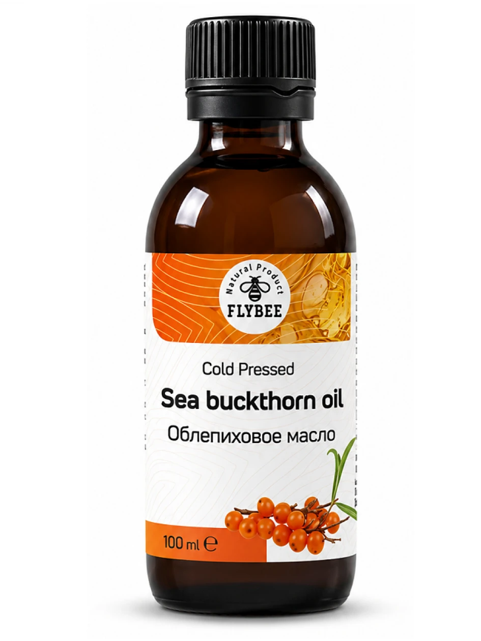 FLYBEE Auksti spiesta smiltsērkšķu eļļa, 100 ml | internetaptieka.lv