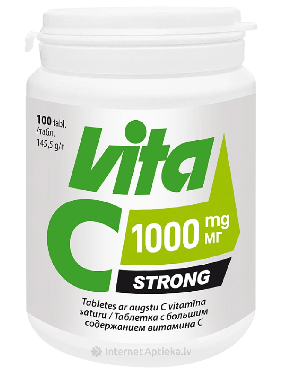 Vitabalans Vita C Strong 1000 mg, 100 таблеток | internetaptieka.lv
