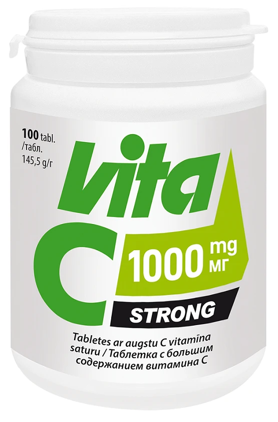Vitabalans Vita C STRONG 1000 mg, 100 tabletes