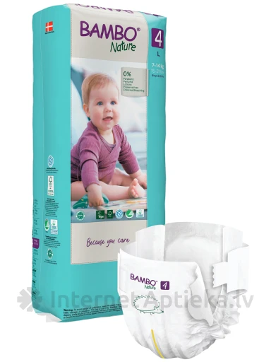 Bambo Nature детские подгузники, L 7-14 кг, 48 шт. | internetaptieka.lv