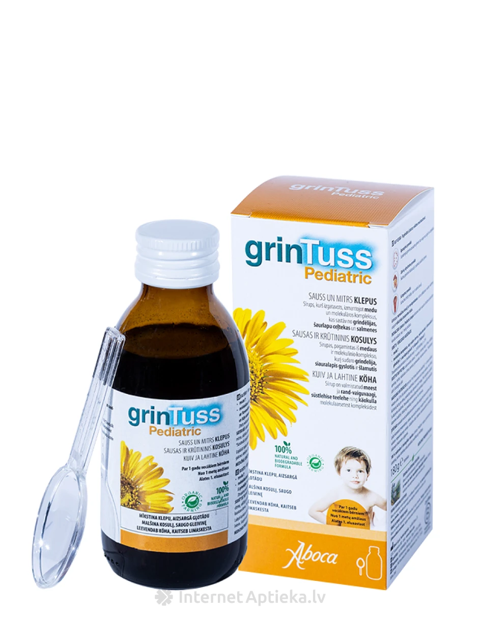 Aboca Grintuss pediaatriline siirup, 180 g | internetaptieka.lv