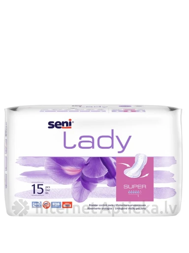 Seni Lady Super гигиенические прокладки, 15 шт. | internetaptieka.lv