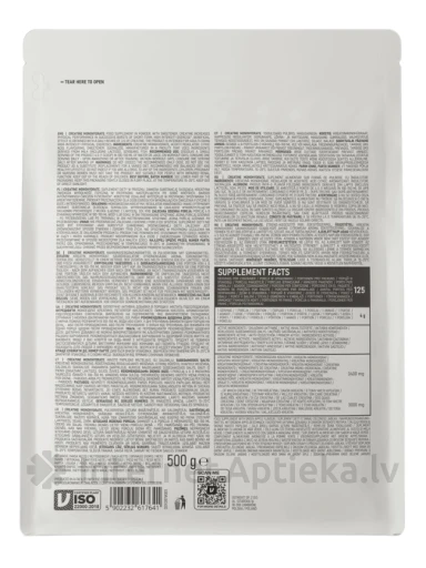 OstroVit Creatine Monohydrate Pulveris (green apple, sport blue), 500 g | internetaptieka.lv