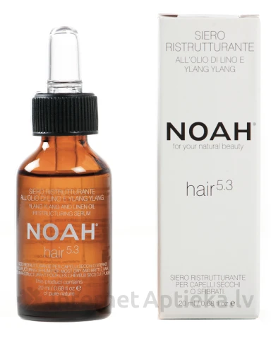 NOAH Juukseseerum taastav linaseemneõliga, 20 ml | internetaptieka.lv