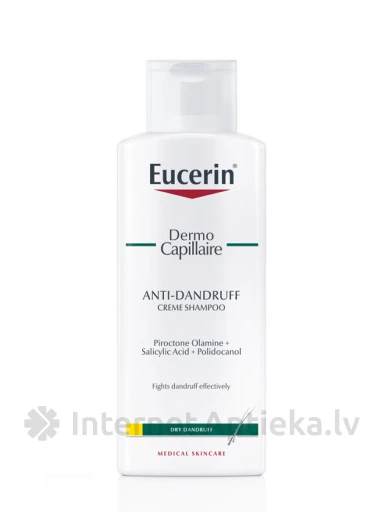 Eucerin Dermo Capillaire kõõmavastane šampoon kuivale nahale, 250 ml | internetaptieka.lv