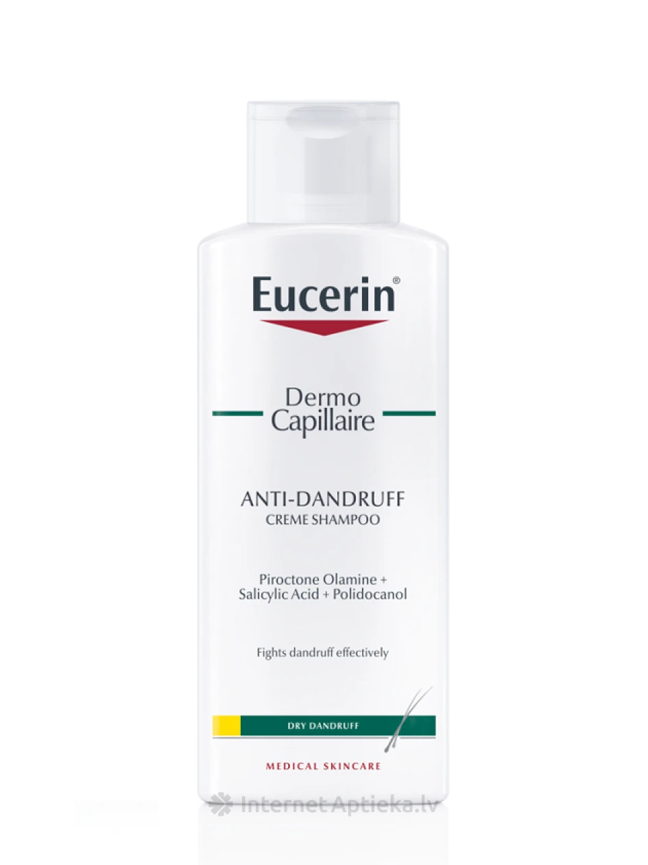 Eucerin Dermo Capillaire pretblaugznu šampūns sausai ādai, 250 ml | internetaptieka.lv
