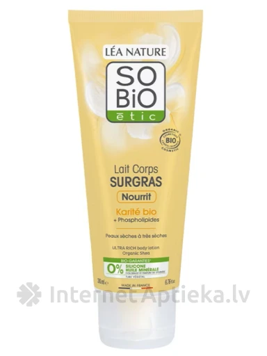 So Bio Barojošs ķermeņa pieniņš ar šī sviestu, 200 ml | internetaptieka.lv