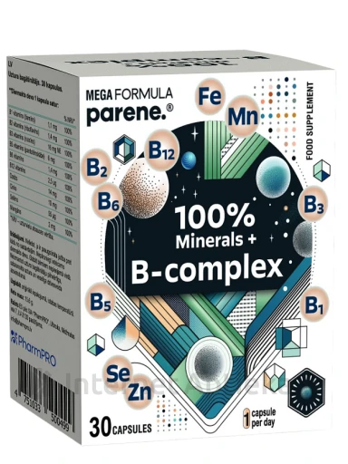 MEGA FORMULA 100% Minerals + B-complex, 30 kapsulas | internetaptieka.lv