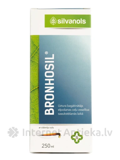 Silvanols Bronhosil sīrups, 250 ml | internetaptieka.lv