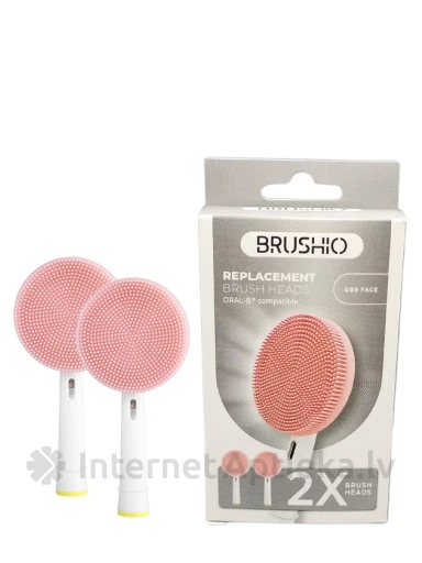 Brushio uzgalis sejas tīrīšanai saderīgi ar Oral-B, 2 gb. | internetaptieka.lv