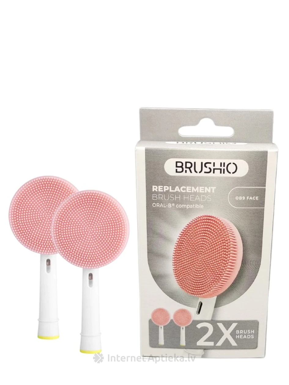 Brushio насадка для чистки лица совместима с Oral-B, 2 шт. | internetaptieka.lv