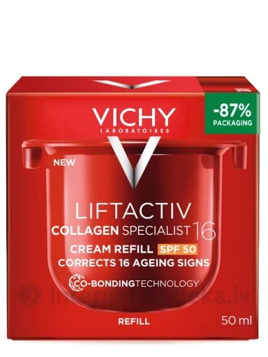 VICHY Liftactiv collagen specialist 16 kreem SPF50, täitepakend, 50 ml | internetaptieka.lv