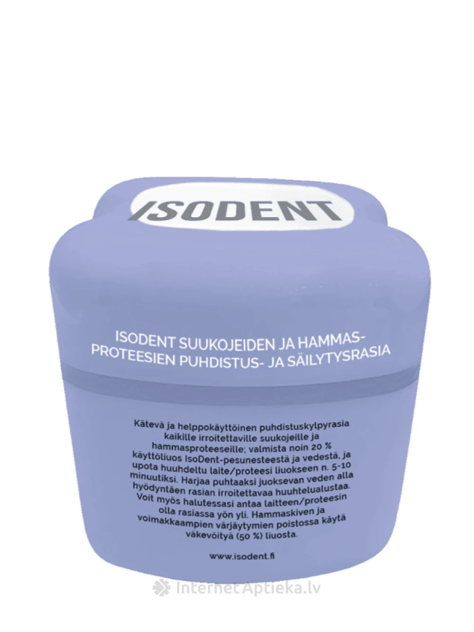 IsoDent iemutiņu un zobu protēžu tīrīšanas un uzglabāšanas kārba | internetaptieka.lv