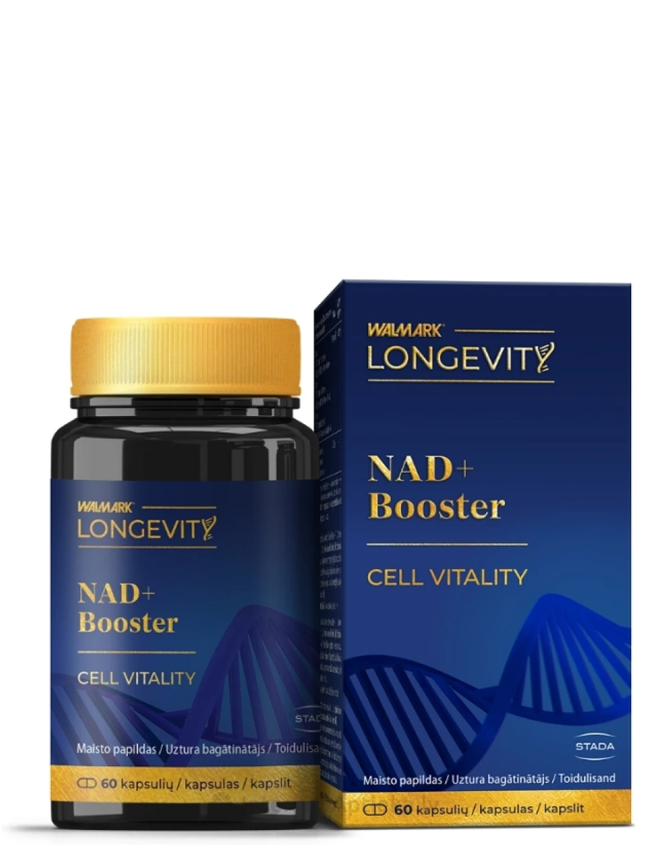 Walmark LONGEVITY NAD+ Booster kapsulas, 60 gb. | internetaptieka.lv