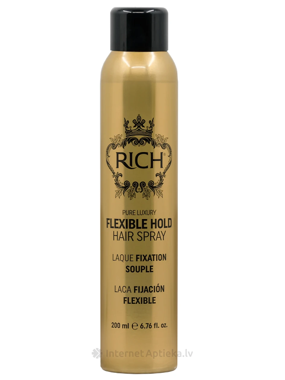 RICH Pure Luxury Лак для волос для гибкой фиксации, 200 мл | internetaptieka.lv
