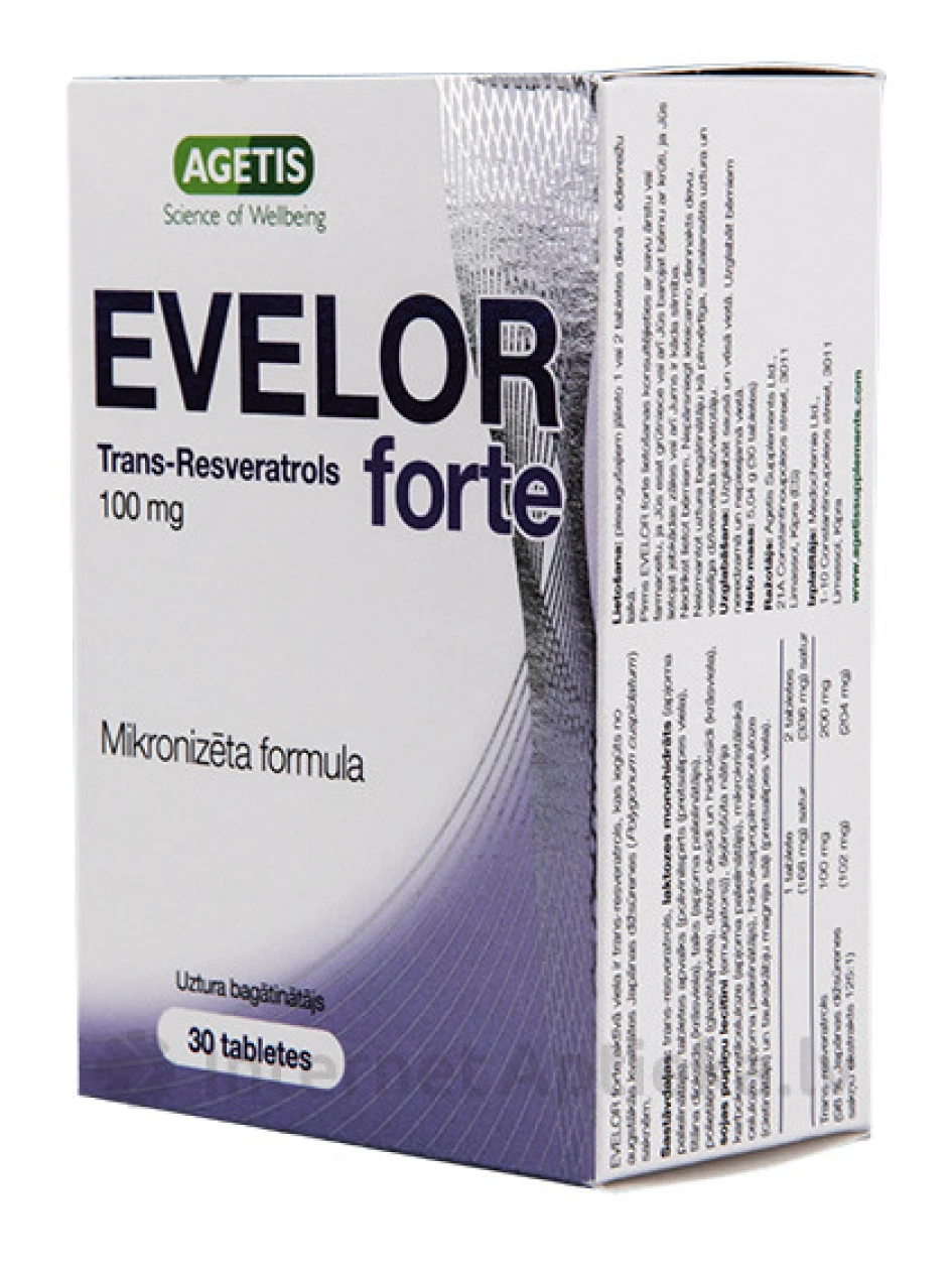 Evelor Forte 100 mg, 30 tabletes | internetaptieka.lv