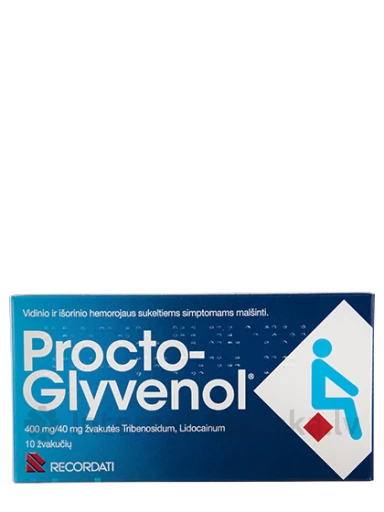 Procto-Glyvenol supozitoriji, 10 gab. | internetaptieka.lv