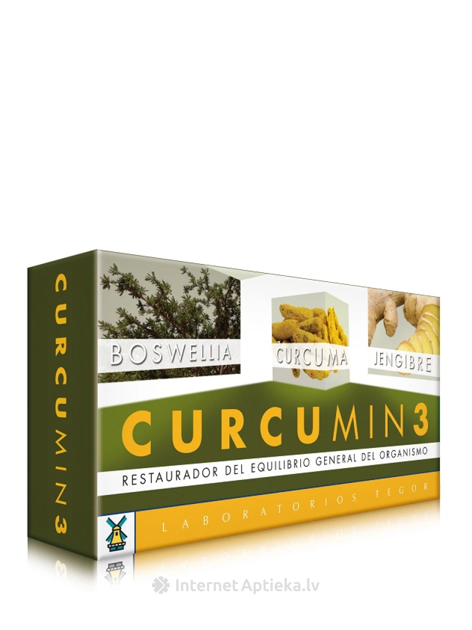 Tegor Curcumin3, 30 tabletti | internetaptieka.lv