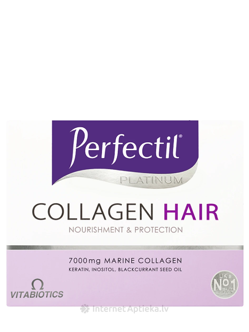 Perfectil Platinum Collagen Hair Drink Kolagēns matiem, 10x50 ml | internetaptieka.lv