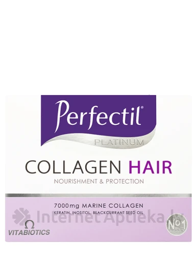Perfectil Platinum Collagen Hair Drink Kolagēns matiem, 10x50 ml | internetaptieka.lv