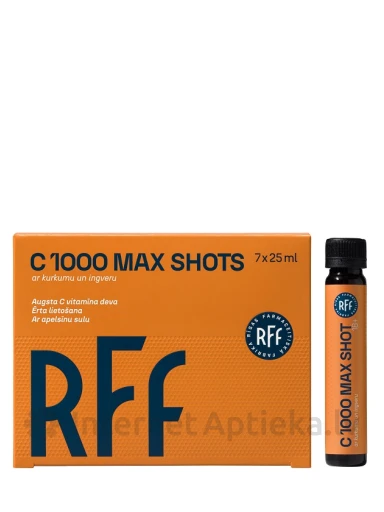 C 1000 MAX SHOTS ar kurkumu un ingveru, 7*25 ml | internetaptieka.lv