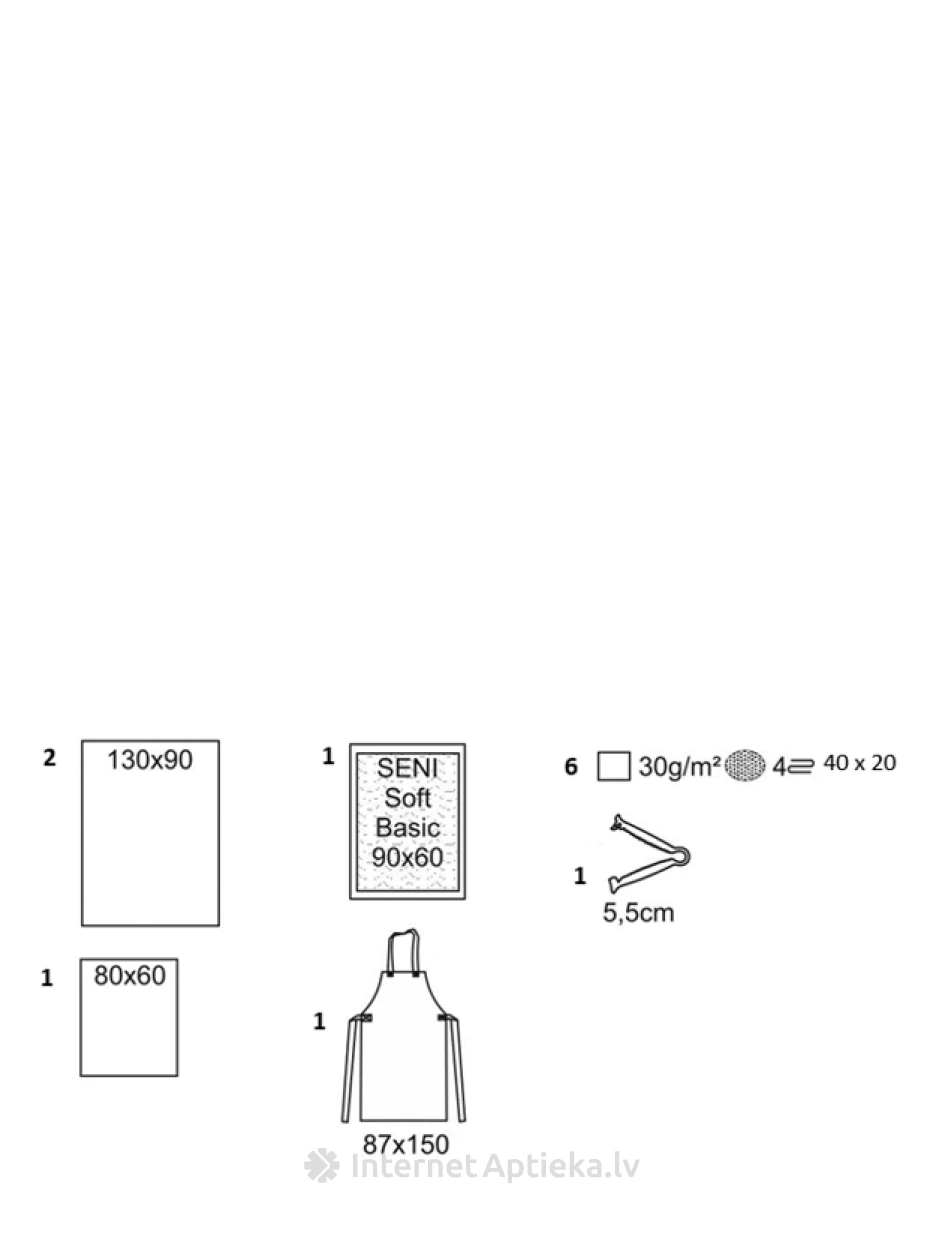 Родовой комплект TPF + зажимы для пуповины | internetaptieka.lv