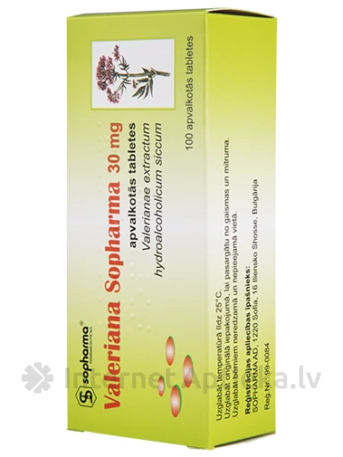 Valeriana, 100 tabletes | internetaptieka.lv