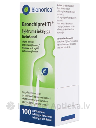 Bronchipret TI жидкость для внутреннего применения, 100 мл | internetaptieka.lv