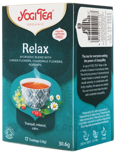 Yogi Relax чай, 17 пакетиков | internetaptieka.lv