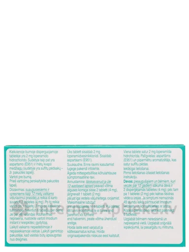 Imodium Instant 2 mg, 6 tabletes | internetaptieka.lv