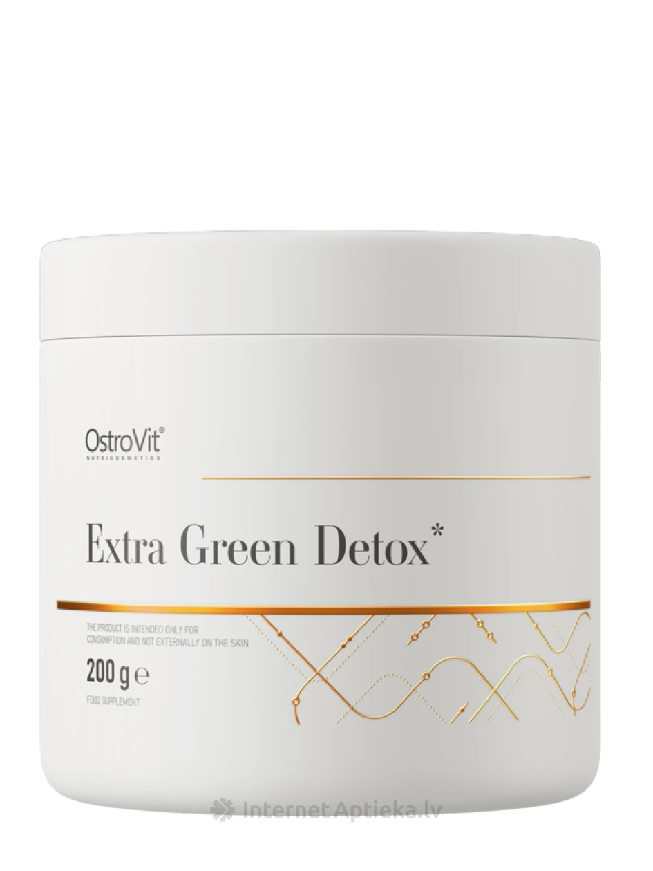 OstroVit Extra Green Detox pulber, 200 g | internetaptieka.lv