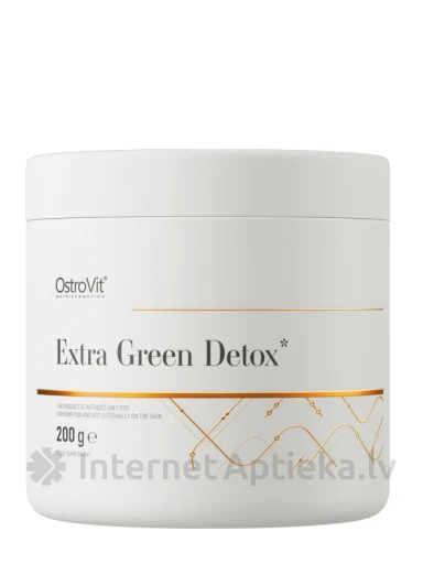 OstroVit Extra Green Detox pulber, 200 g | internetaptieka.lv