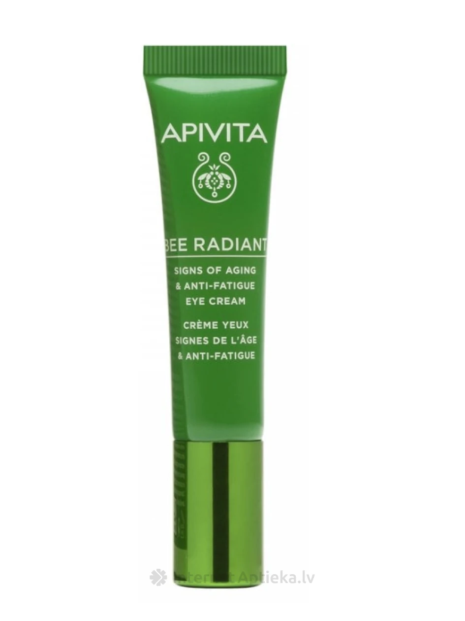 APIVITA BEE RADIANT akių kremas prieš senėjimo požymius ir nuovargį, 15 ml | internetaptieka.lv