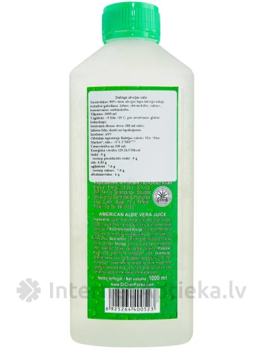 Alvejas (aloe vera) sula, 1000 ml | internetaptieka.lv