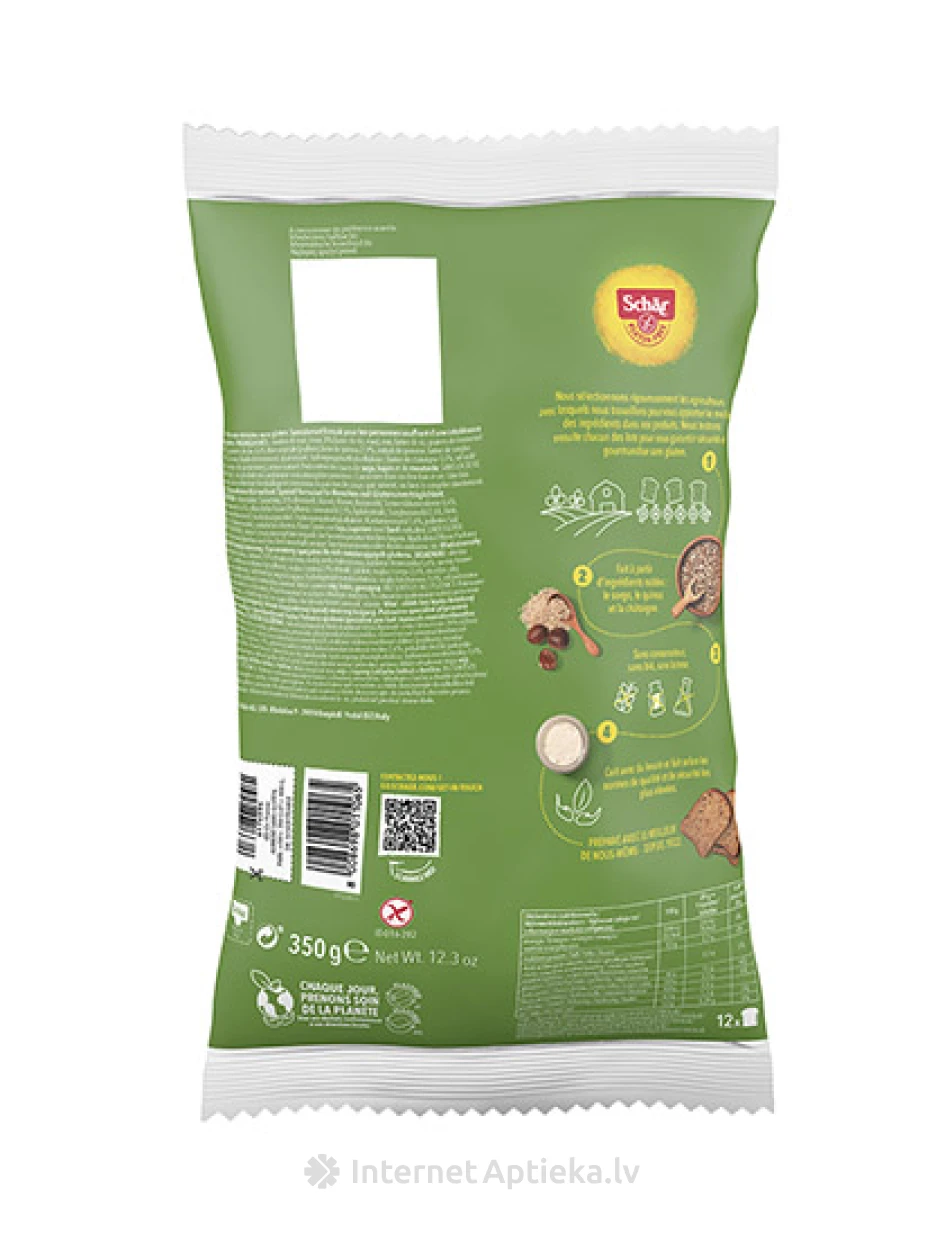 Schär Maestro Vital, полезный хлеб с пищевыми волокнами, 350 г | internetaptieka.lv