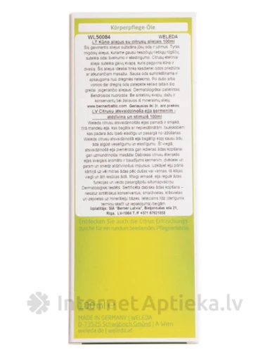 Weleda õli Citrus pumbaga, 100 ml | internetaptieka.lv