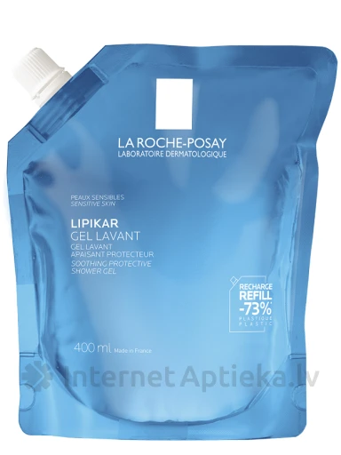 La Roche Posay Lipikar gel Lavant экономичная упаковка для повторной заправки, 400 мл | internetaptieka.lv