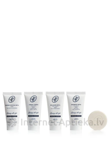 J.And.C. Cosmetici - LAKE COMO LUXURY BEAUTY SILK TRAVEL SET для кожи и волос | internetaptieka.lv