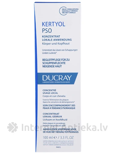 DUCRAY KERTYOL P.S.O. КОНЦЕНТРАТ, 100 МЛ | internetaptieka.lv