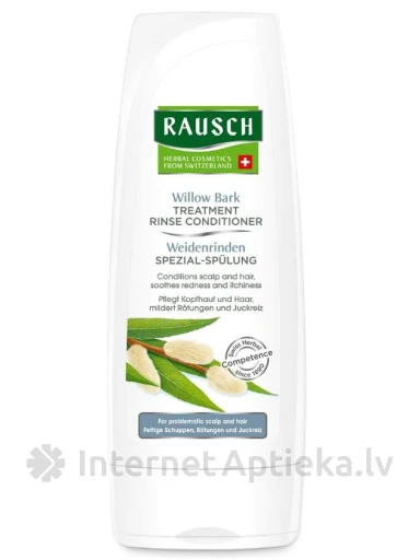 Rausch Willow Bark kondicionieris taukainai, blaugznainai galvas ādai, 200 ml | internetaptieka.lv