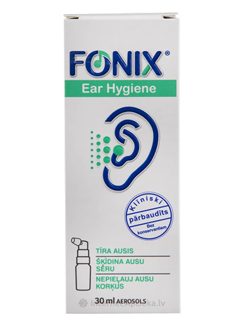 Fonixi kõrvahügieeni aerosool, 30 ml | internetaptieka.lv