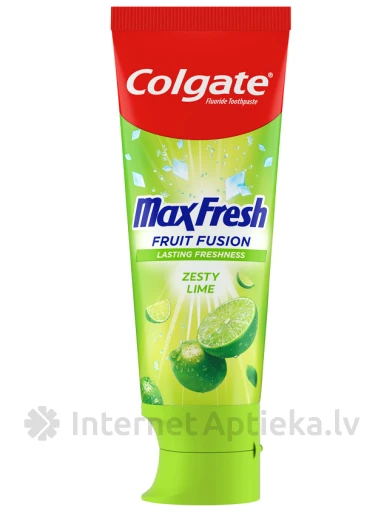 Colgate зубная паста Max fresh Fruit fusion Lime, 75 мл | internetaptieka.lv