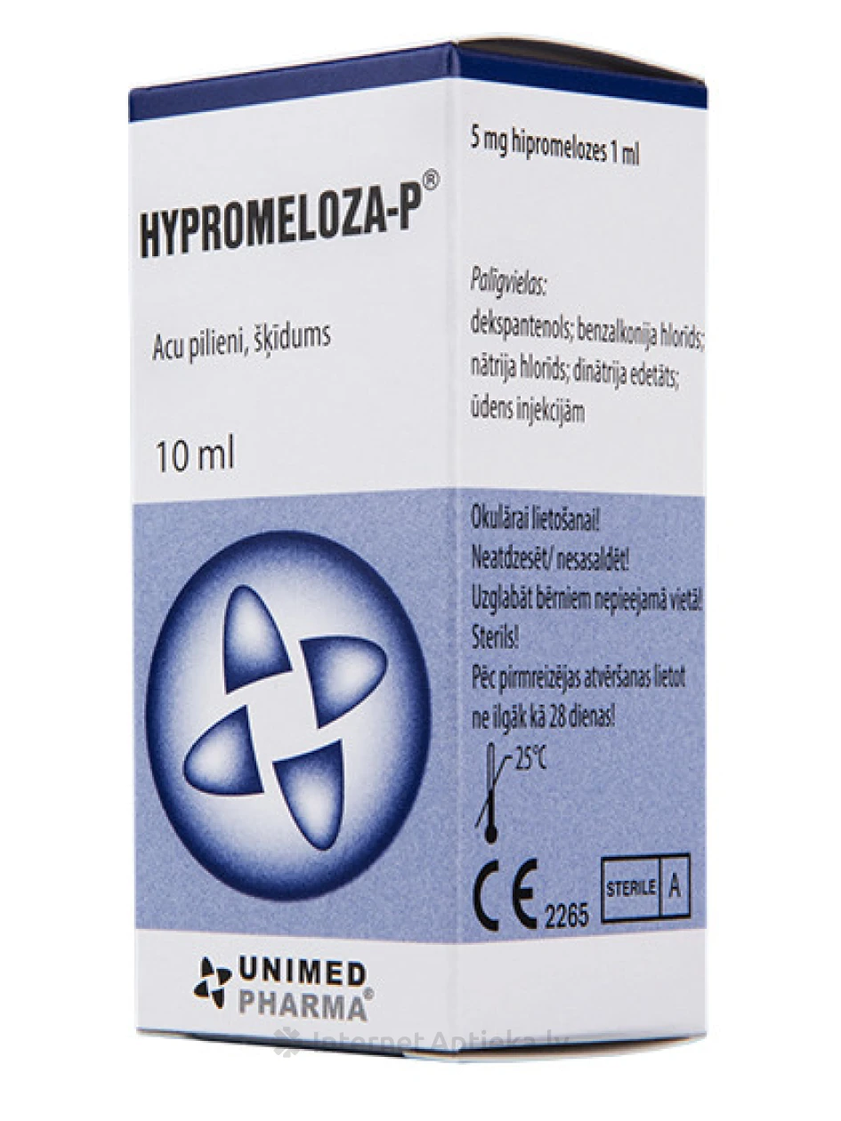 Hypromeloza глазные капли, 10 мл | internetaptieka.lv