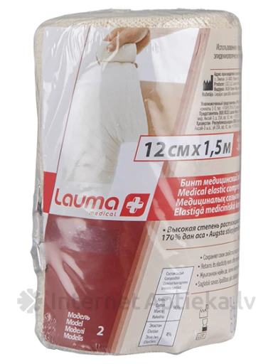 Lauma Medical elastīgā medicīniskā saite, 12 cm x 1.5 m | internetaptieka.lv