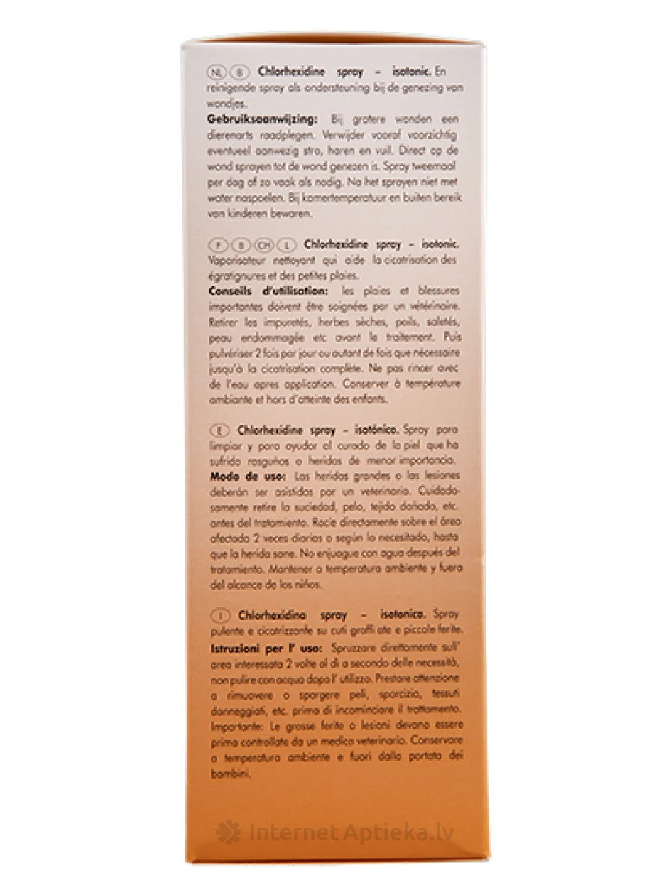 Diafarm Chlorhexidine спрей для заживления кожи собак и кошек, 50 мл | internetaptieka.lv