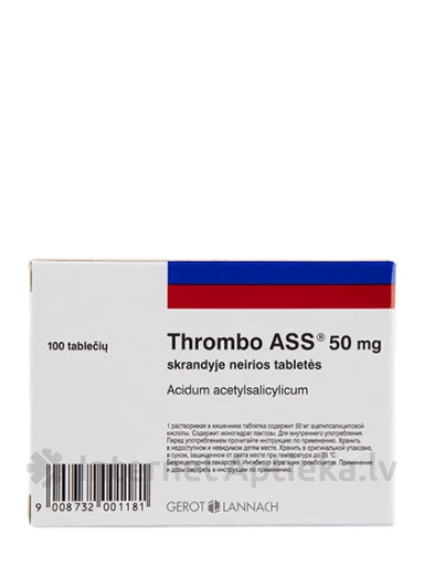 Thrombo ASS 50 mg, 100 tabletes | internetaptieka.lv