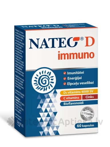 Nateo D Immuno, 60 kapsulas | internetaptieka.lv