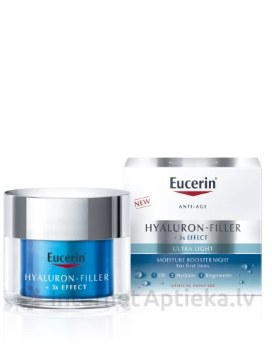 Eucerin Hyaluron-Filler nakts gēlkrēms ar trīskāršu efektu, 50 ml | internetaptieka.lv