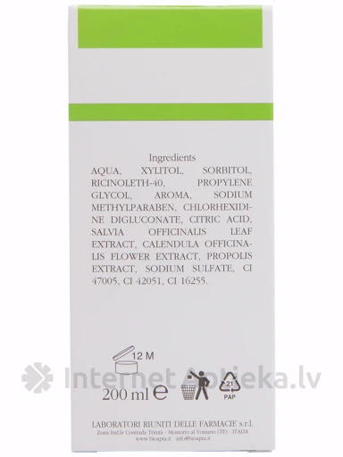 Bioapta Apta-Oral mutes skalojamais līdzeklis ar augu ekstraktiem, 200 ml | internetaptieka.lv